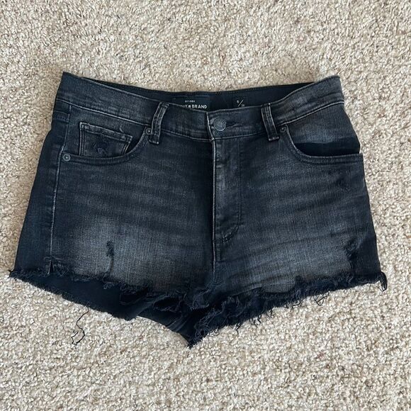 Lucky Brand stye High Rise Shortie Distressed Shorts - Picture 1 of 6